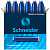 Стержень-картридж чернильный, Schneider, 6шт/упак, синий, картонная упаковка, 255707